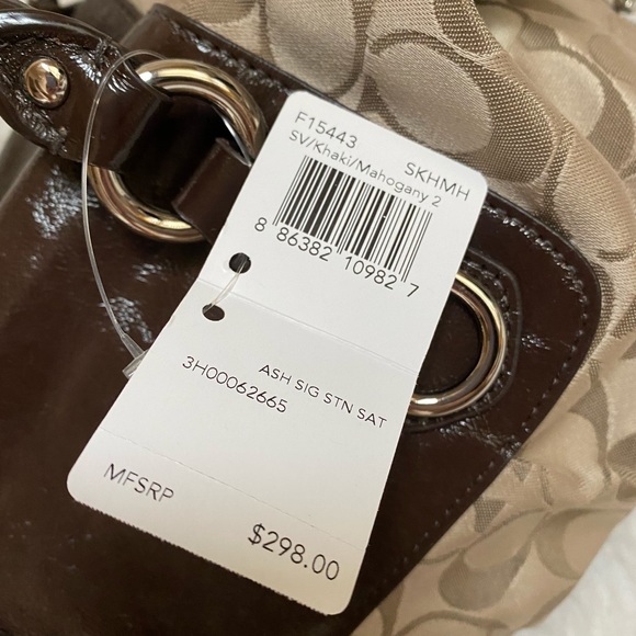 NWT Coach Ashley Signature Satin Satchel F15443 - Picture 8 of 14